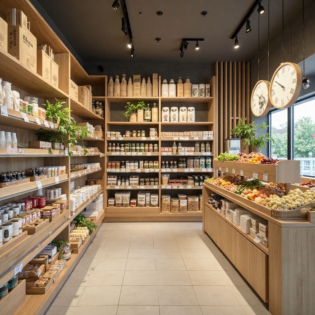 Tienda de conveniencia con productos orgánicos
